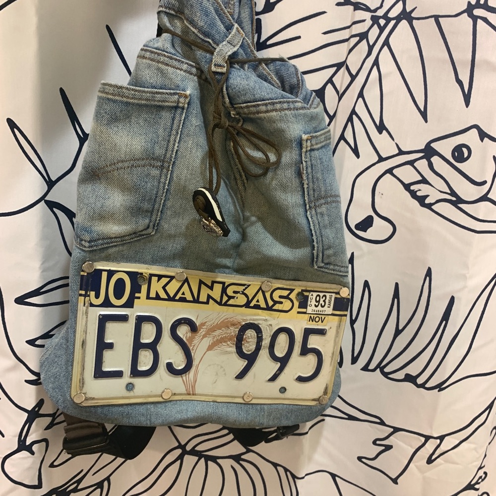 vintage recycle revolution backpack!